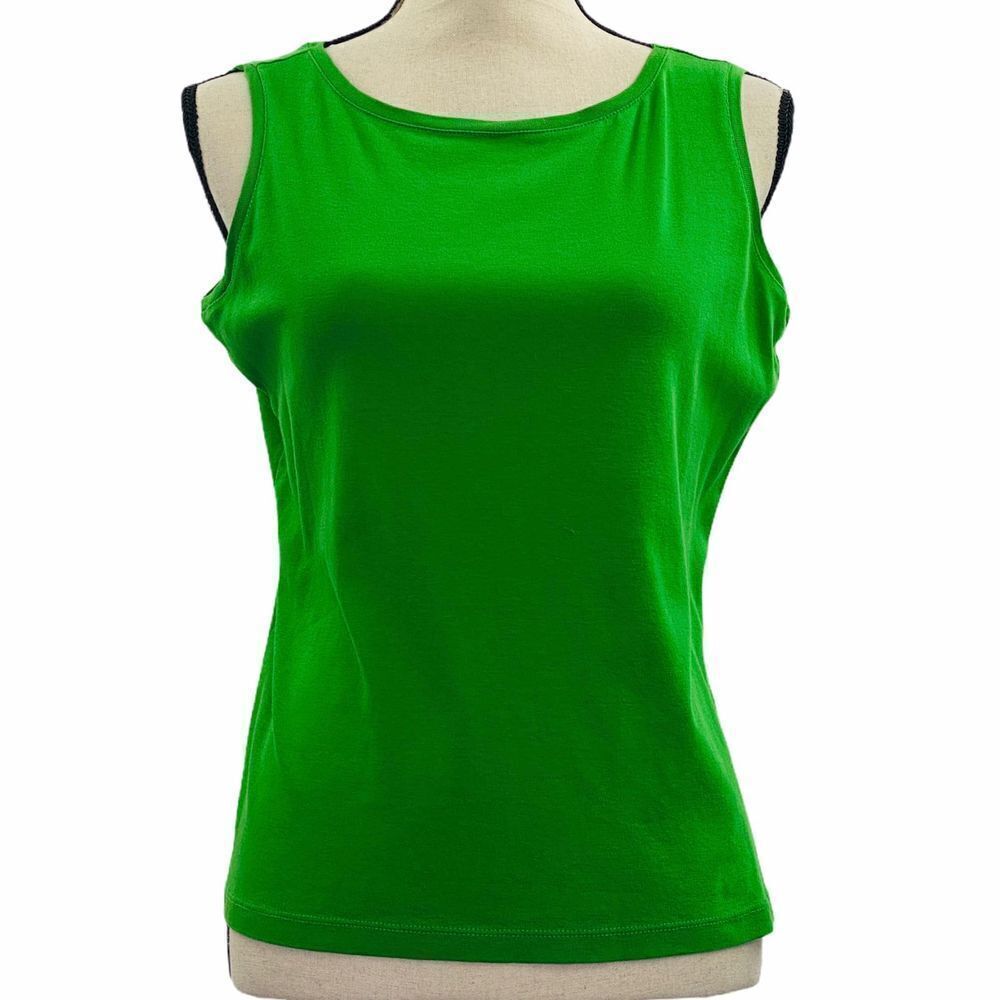 TALBOTS Sleeveless Green Tank Top Blouse Size 0x